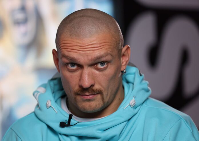 Oleksandr Usyk during a media day in London