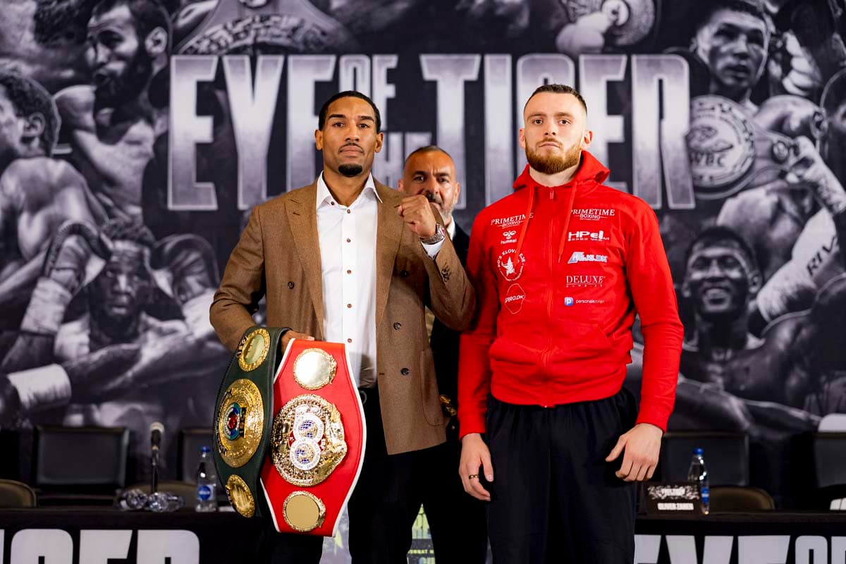 Osleys Iglesias and Oliver Zaren during the press conference