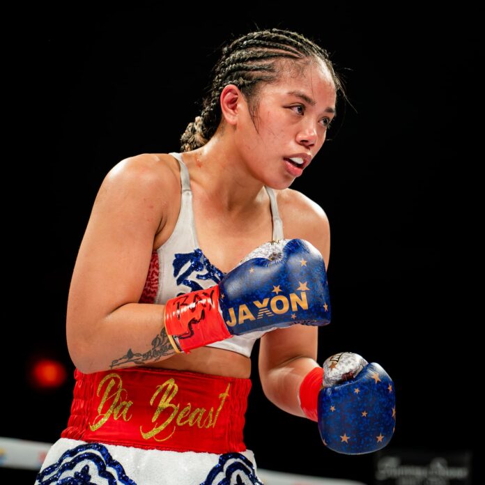 Shera Mae Patricio during her bout against Maribel Ramirez