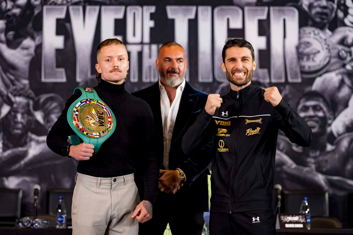 Thomas Chabot and Jose Antonio Sanchez during the press conference